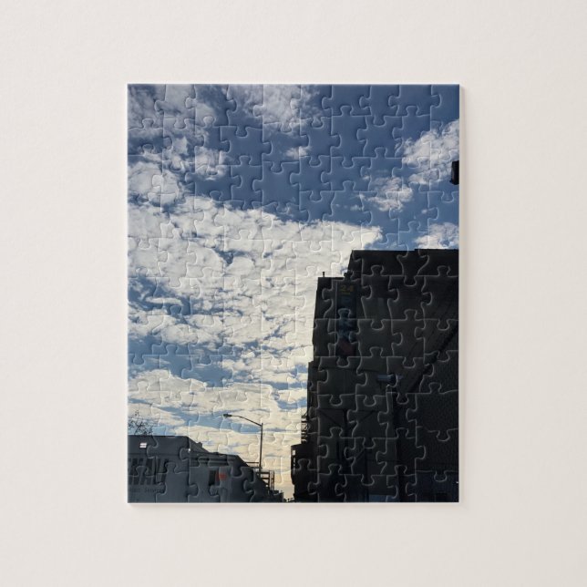 Puzzle Cloudy Harlem Sky New York City Photography NYC (Vertical)