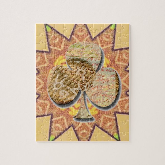 Puzzle Clover de lienzo (Vertical)