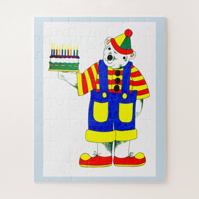 Puzzle Clown de cumpleaños (Vertical)