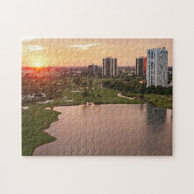 Puzzle Club de campo en la puesta del sol, Aventura, la (Horizontal)