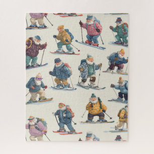 Puzzle Club de Esquí del Polo Norte de Santa Claus Jubila