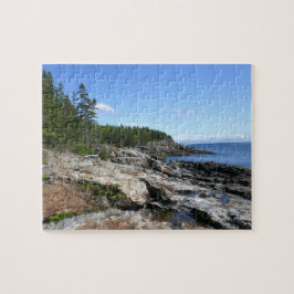 Puzzle Coast of Bar Island at Acadia National Park