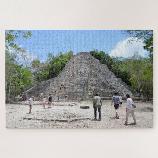 Puzzle Coba Ruinas Antiguas Yucatán México Vacaciones de  (Horizontal)