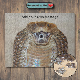 Puzzle Cobra Escupidora Personalizable (Serpiente Venenos