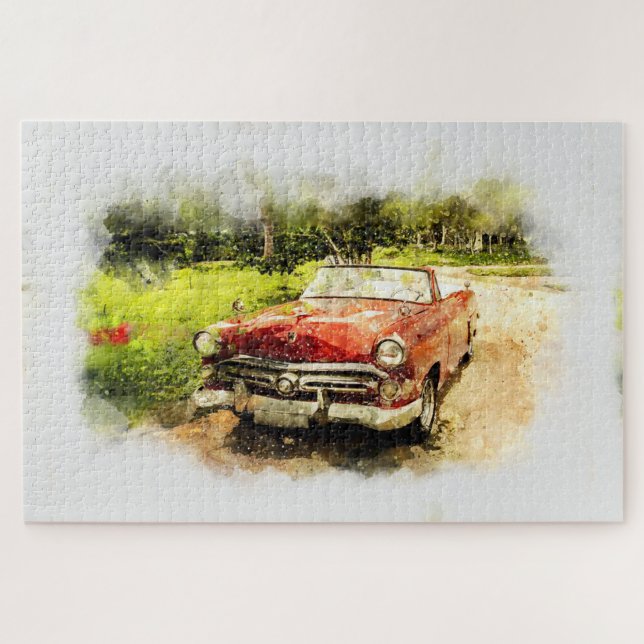 Puzzle Coche antiguo (Horizontal)