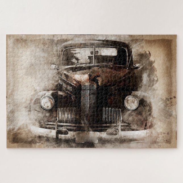 Puzzle Coche antiguo (Horizontal)