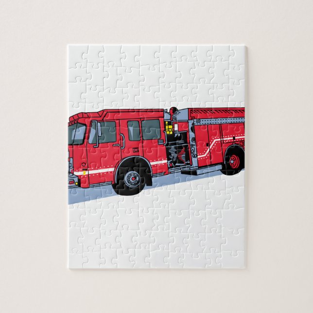 Puzzle Coche de bomberos (Vertical)
