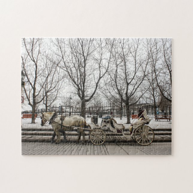 Puzzle Coche de Caballos Montreal. (Horizontal)