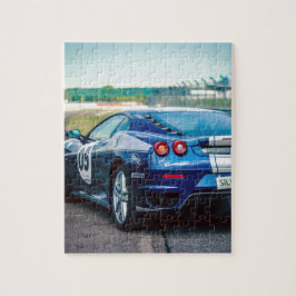 Puzzle Coche de carreras azul