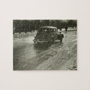 Puzzle Coche en el camino