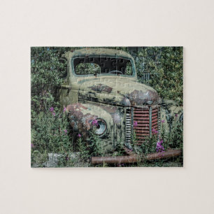 Puzzle Coche oxidado viejo del pedazo