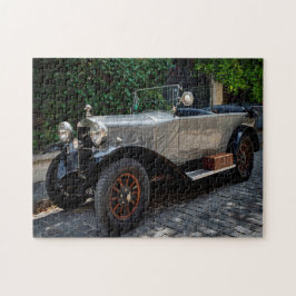 Puzzle coche plateado clásico