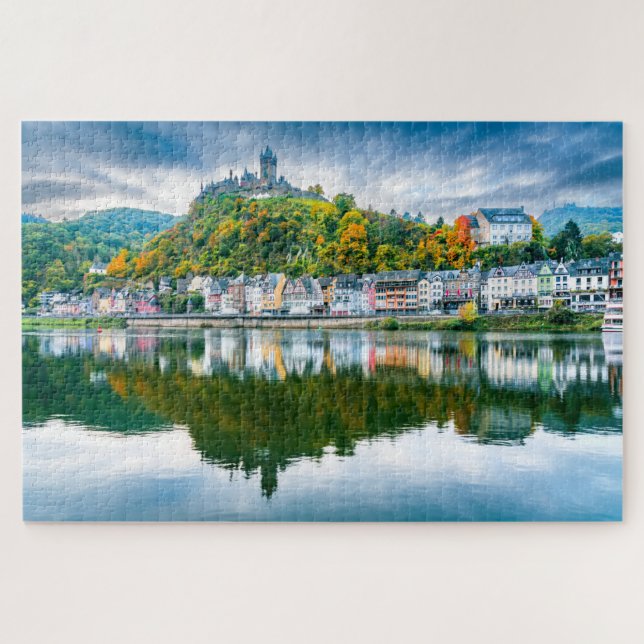 Puzzle Cochem en Moselle Valley Alemania (Horizontal)