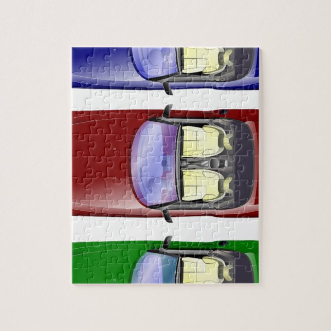 Puzzle Coches coloridos (Vertical)