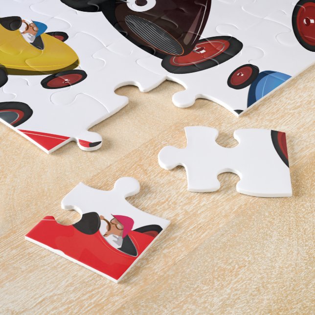 Puzzle Coches de carreras antiguos (Lado)