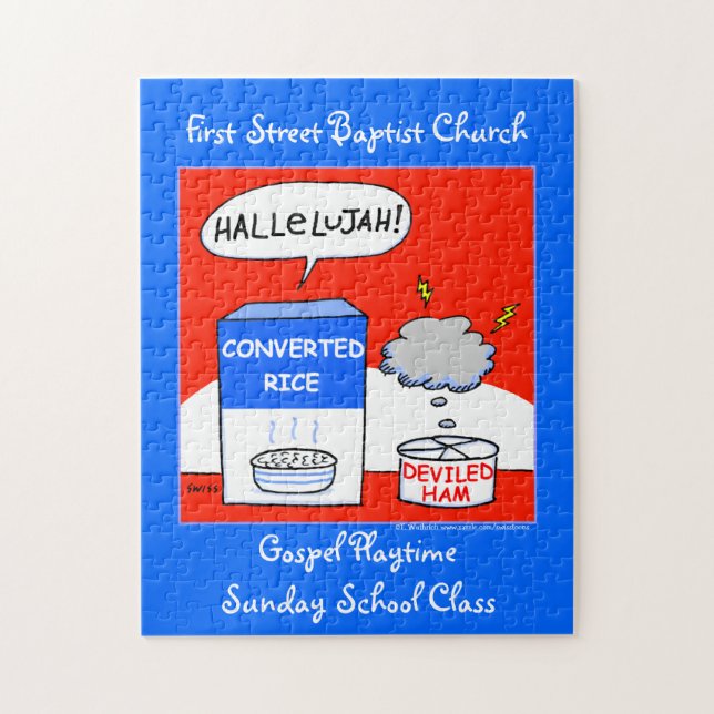 Puzzle Cocina de la Iglesia Personalizado evangélica (Vertical)