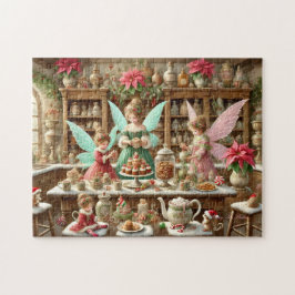 Puzzle Cocina de Navidades de lácteos encantados