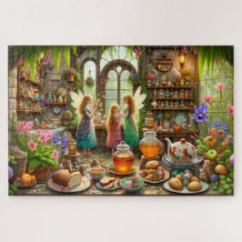 Puzzle Cocina encantada de hadas: té y miel, magia a toda