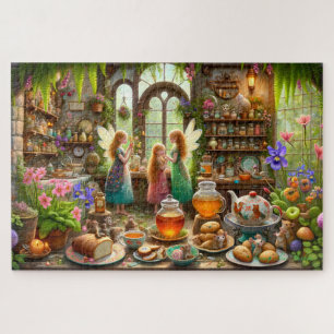 Puzzle Cocina encantada de hadas: té y miel, magia a toda