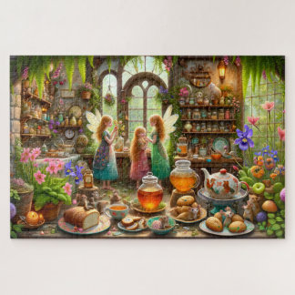 Puzzle Cocina encantada de hadas: té y miel, magia a toda