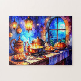 Puzzle Cocina encantadora cálida y cómoda