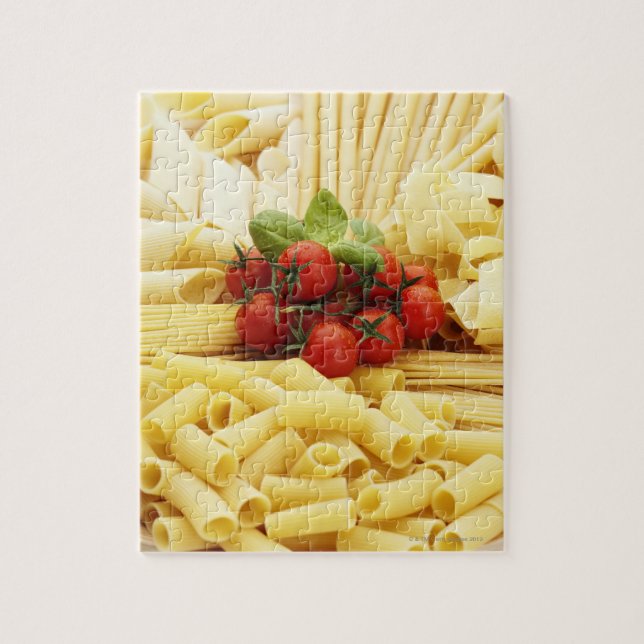Puzzle Cocina italiana. Pasta y tomates. (Vertical)