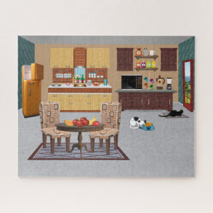 Puzzle Cocina Meow-nífica