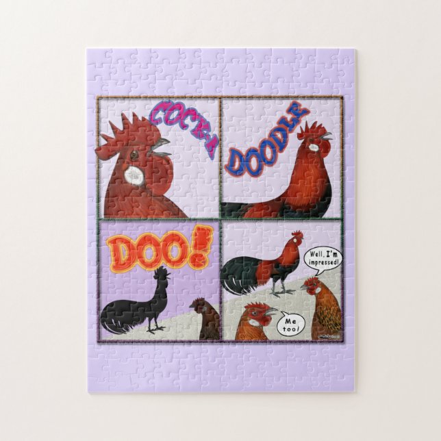 Puzzle ¡Cock-A-Doodle-Doo! (Vertical)