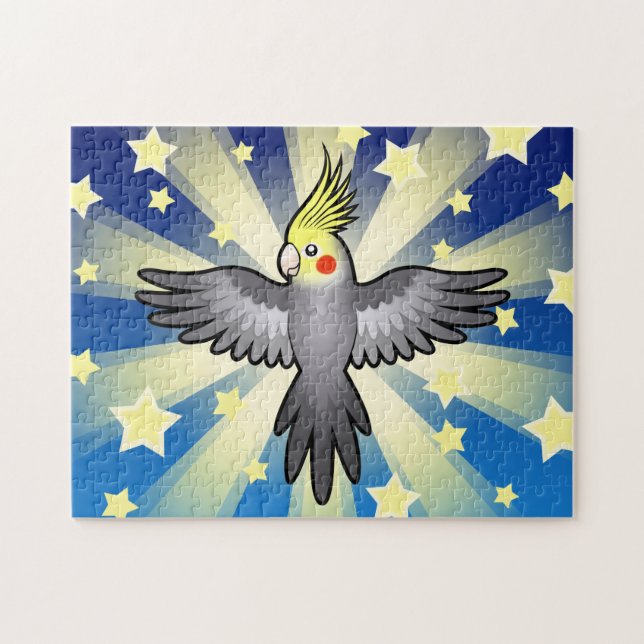 Puzzle Cockatiel del dibujo animado (Horizontal)
