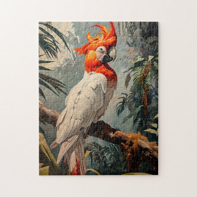 Puzzle Cockatoo Portrait Vintage (Vertical)