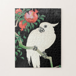Puzzle Cockatoo y Pomegranate - Ohara Koson -