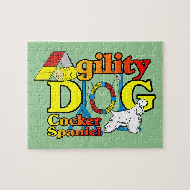 Puzzle Cocker Spaniel Agility (Horizontal)