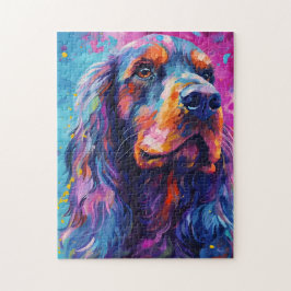 Puzzle Cocker Spaniel colorido