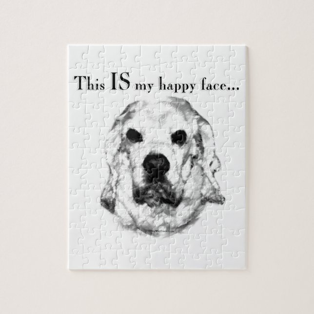 Puzzle Cocker Spaniel Happy Face (Vertical)