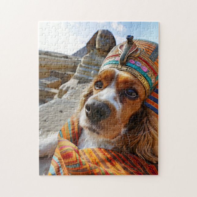Puzzle Cocker Spaniel King Charles en Egipto (Vertical)