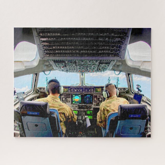 Puzzle COCKPIT C-17 GLOBEMASTER III (16x20 PULGADAS) (Horizontal)
