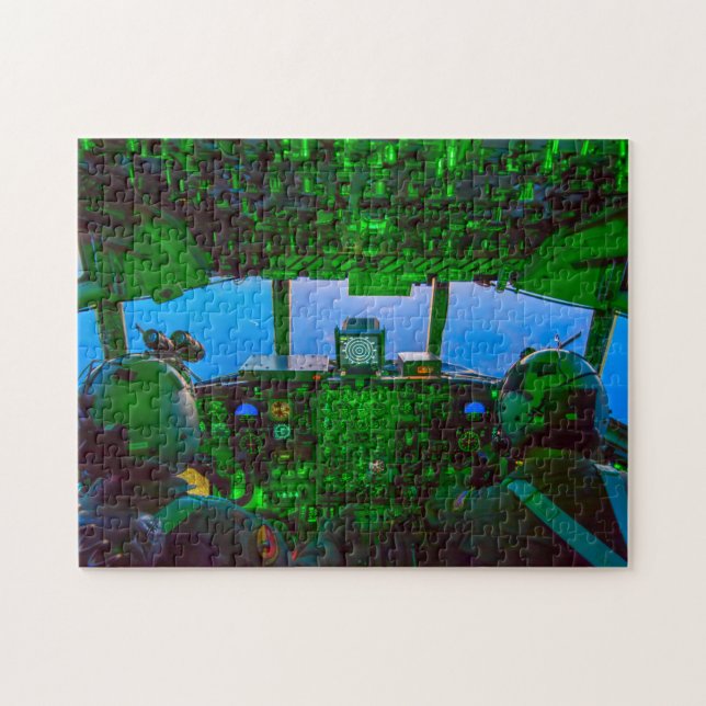 Puzzle COCKPIT DE HERCULES C-130H (11x14 PULGADAS) (Horizontal)