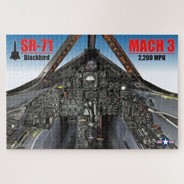 Puzzle COCKPIT SR-71 BLACKBIRD (20 x 30 PULGADAS) (Horizontal)