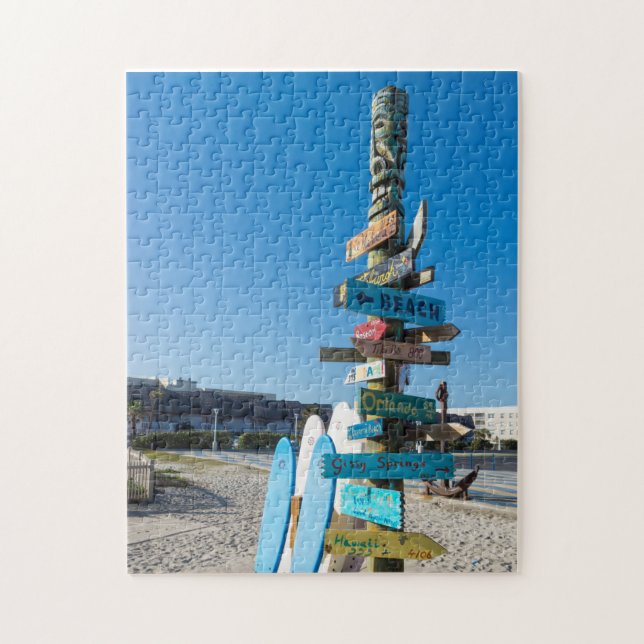 Puzzle Cocoa Beach Tiki Totem (Vertical)