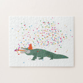 Puzzle Cocodrilo lagarto - Animales que tienen un Fiesta