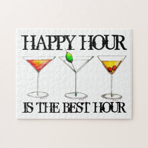 Puzzle Cócteles de Happy Hour Cosmo Martini Manhattan Dri