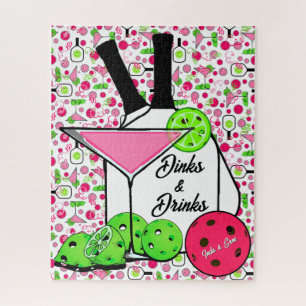 Puzzle Cócteles de Pickleball Dinks y Bebidas Personaliza