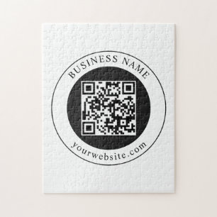 Puzzle Código QR con nombre de empresa editable