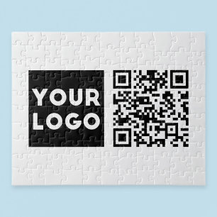 Puzzle Código QR editable y logotipo o imagen de su empre