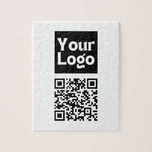 Puzzle Código QR editable y logotipo o imagen de su empre