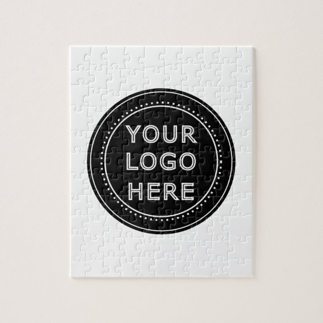 Puzzle Código QR negro elegante y elegante (Vertical)