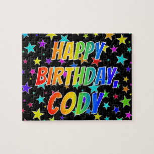 Puzzle "CODY" Nombre, Diversión "FELIZ CUMPLEAÑOS"