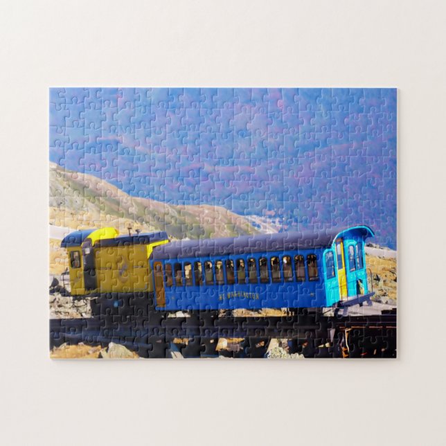Puzzle Cog Train Washington Mountain New Hampshire (Horizontal)