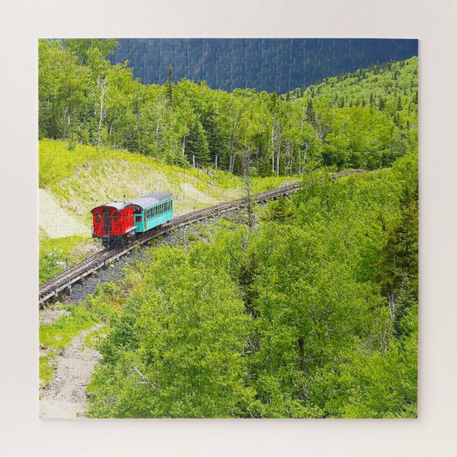 Puzzle Cog Train Washington Mountain New Hampshire (Vertical)