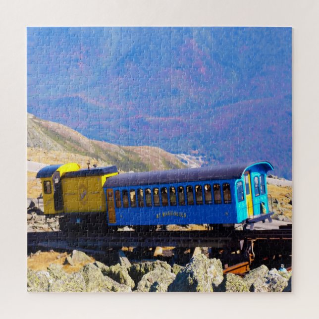 Puzzle Cog Train Washington Mountain New Hampshire (Vertical)